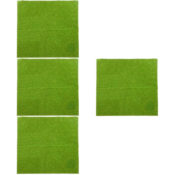YOSADIER Fake Grass Mat Green Plastic for Sand Table Model Decoration