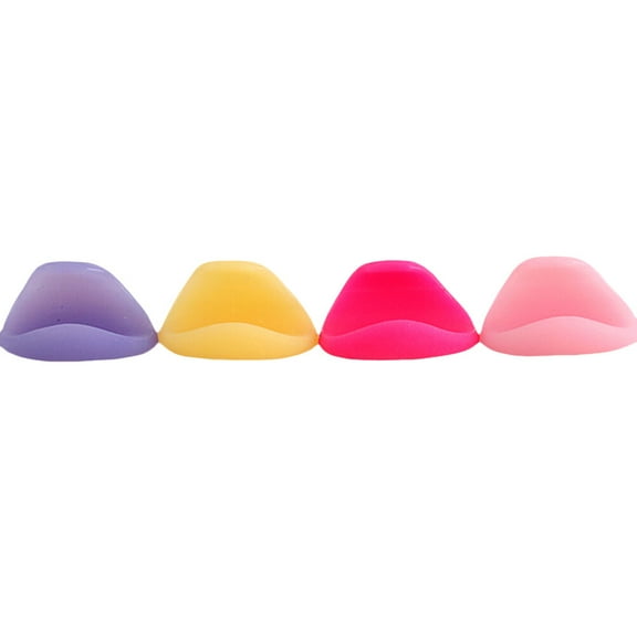 Homoyoyo Silicone Flute Thumb Rest Finger Cover Assorted Colors Durable 4Pcs