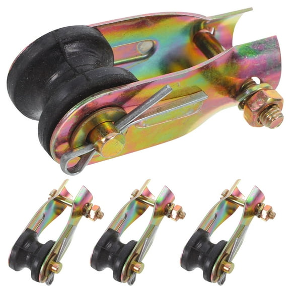 ORDDIART 4-Pack Ceiling Fan Pulley Blocks with Multi-Color Iron Clips for Improved Fan Efficiency and Smooth
