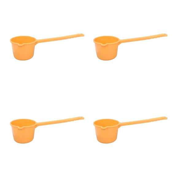 Hemoton 4pcs Household Long Handle Water Scoop Large Ladle With Long Handle Bath Ladle Spoon Plastic Water Scoop Multipurpose Water Scoop Convenient Water Ladle For Home