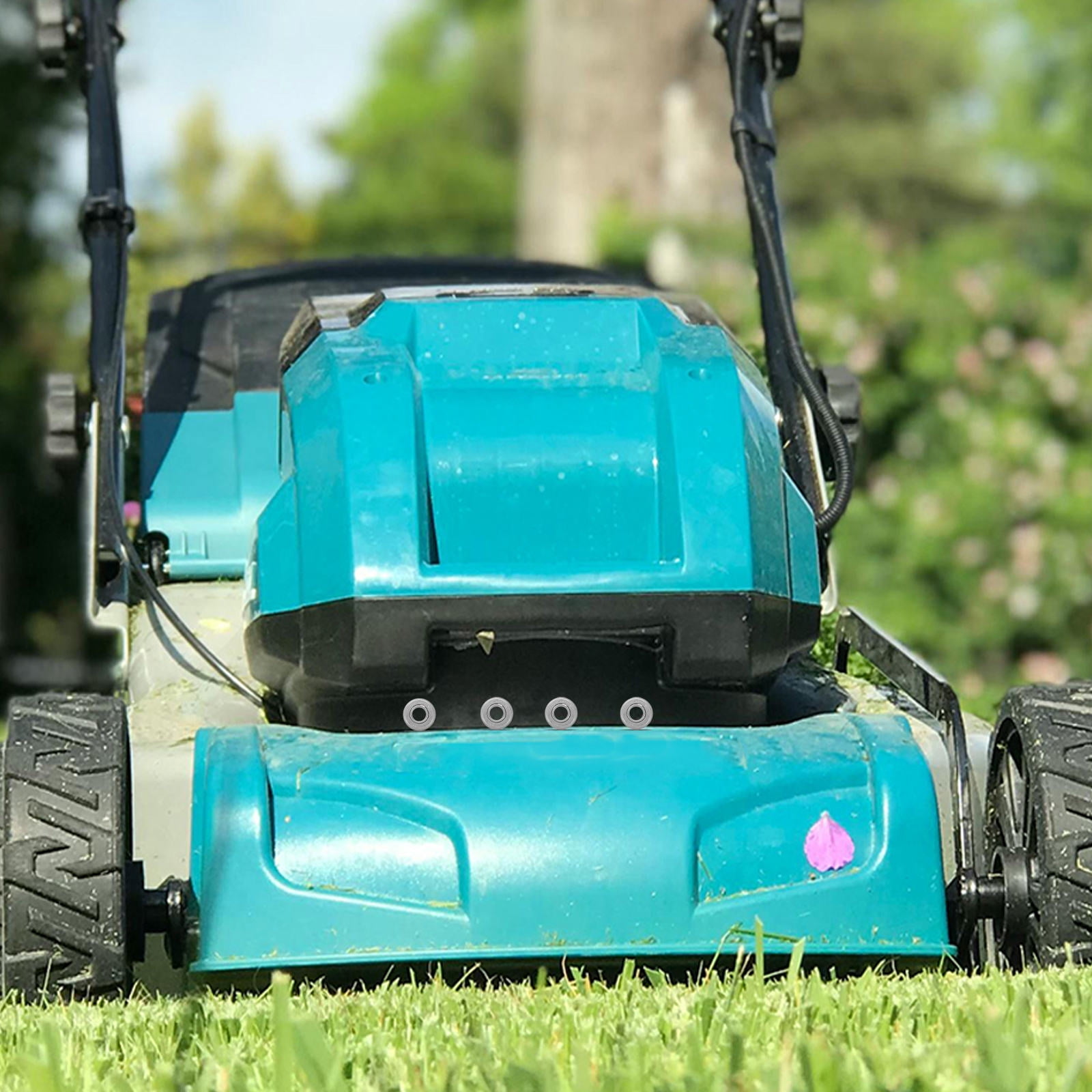 Hemoton 4pcs Lawn Mower Racing Parts Flanged Bearing Miniature Ball