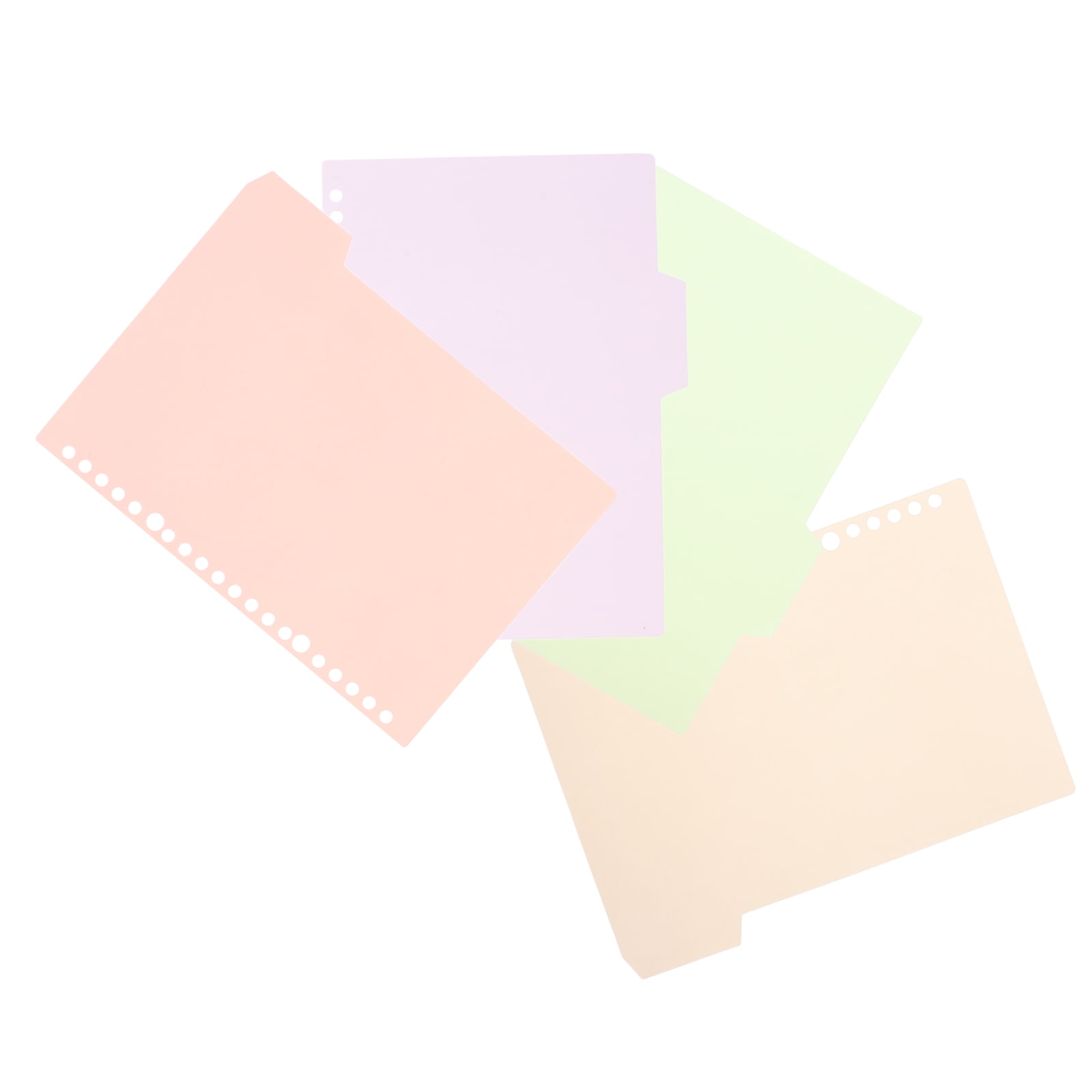 Multi Point Deviders Hemoton 4pcs Cute Pink Folders With Pockets Pastel Binder Dividers ...