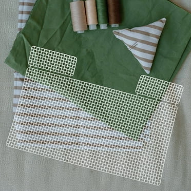 4pcs Plastic Mesh Sheets 30x20cm - White PE Canvas For DIY Crafts, Embroidery, Crochet & Home Projects