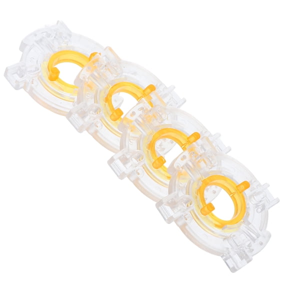 Hemoton 4pcs Round Joystick Restrictors Restrictor Plate Gate Transparent Base Retaining Ring For Game Consoles Arcade Joystick Accessories