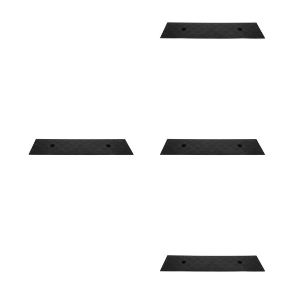 Hemoton 4-Pack Rubber Ramps for Wheelchair, Household Use, Robot Vacuum Cleaner Ramp Pads