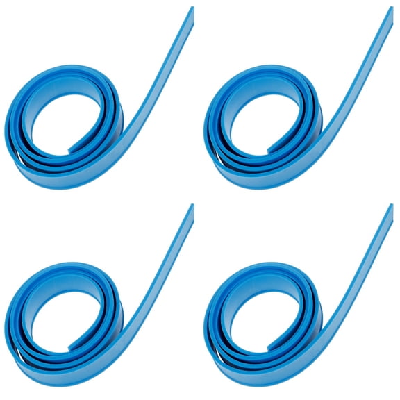 ORDDIART Multipurpose Silicone Wiper Heads Blue for Car Windows and Glass 4Pcs