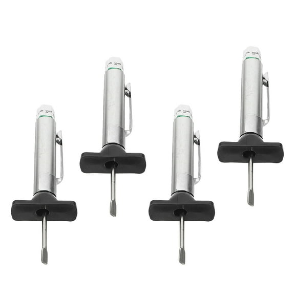 Hemoton 4pcs Tire Depth Gauges Tire Measure Tool Tire Tread Depth Gauge Tread Depth Gauge Tire Gauge Tire Tread Gauge 0-25mm