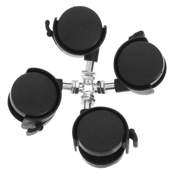 Hemoton 4pcs Universal Caster Wheel for Pulley Oil Heater Plastic Swivel Casters for Radiators Replacement Wheel for Electrical Oil-Filled Heater