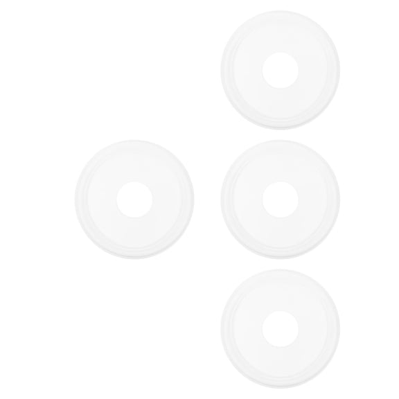 Hemoton 4pcs White Medallion Multi-Functional Decorative Cover Round Home Lighting Medallion Ring For Light Fixtures And Fans Home Fixture