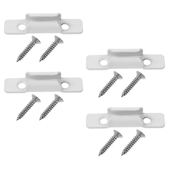 Hemoton 4pcs Zinc Alloy Window Lock Heavy Duty Sash Lock Window Latch Keeper Accessory Easy Installation Secure Window Locking Keeper Device
