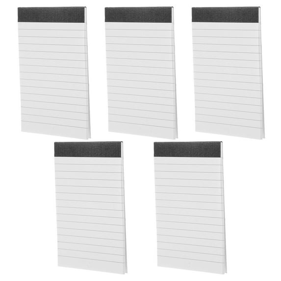 Hemoton 5 Pcs Small Notepad Lined Paper College Ruled Office Work White