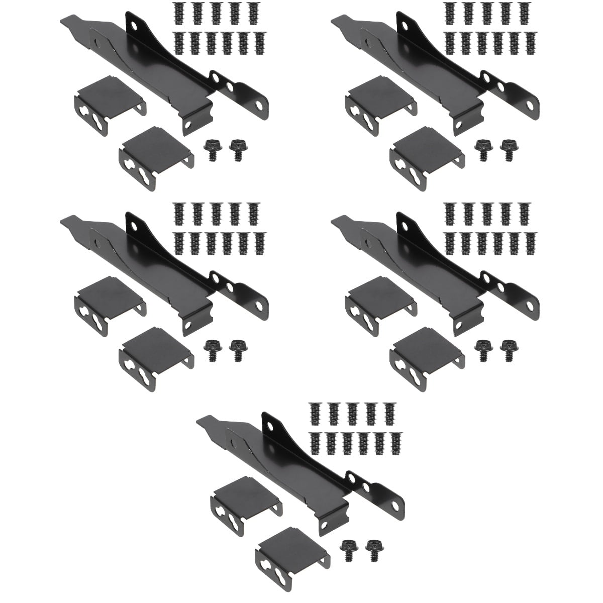 SOPOTUTU Dual Fan Mount Rack Black Pci Slot Bracket for Computer ...