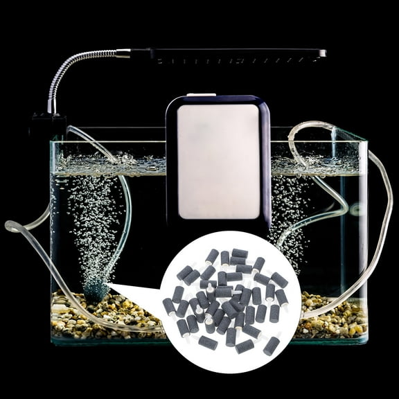 Hemoton 50 Pcs Air Stone for Fish Tank Aquarium Bubbler with Aerator Rocks