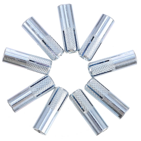 Hemoton 50 Pcs Expansion Anchor Screw Expansion Sleeve Bolt 2.5X2.5CM Silver