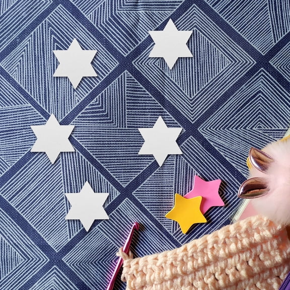 Hemoton 50 Pcs Halloween Party Crafts Small Stars for Ornaments Slices