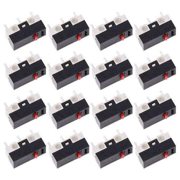 Hemoton 50 Pcs Micro Limit Switch Replacement Switches Shift Toggle Small Push Button Travel
