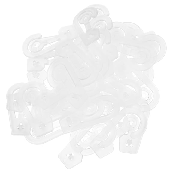 ORDDIART 50Pcs Multi Purpose Plastic Hooks for Bags and Document Hanging Home Office Use
