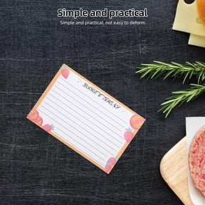 YOSADIER Restaurant Recipe Cards Paper Note Taking Rectangular 50Pcs