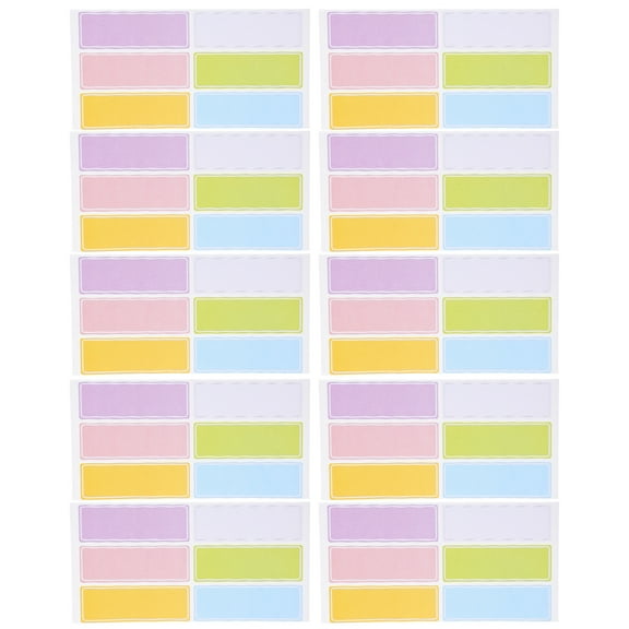 Hemoton  50 Sheets Classification Stickers Labels Moving for Boxes Color Coded