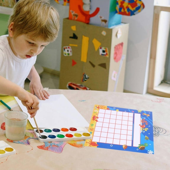 Hemoton 50 Sheets Kids Behavior Reward Sticker Chart for Classroom Pupils Incentive and