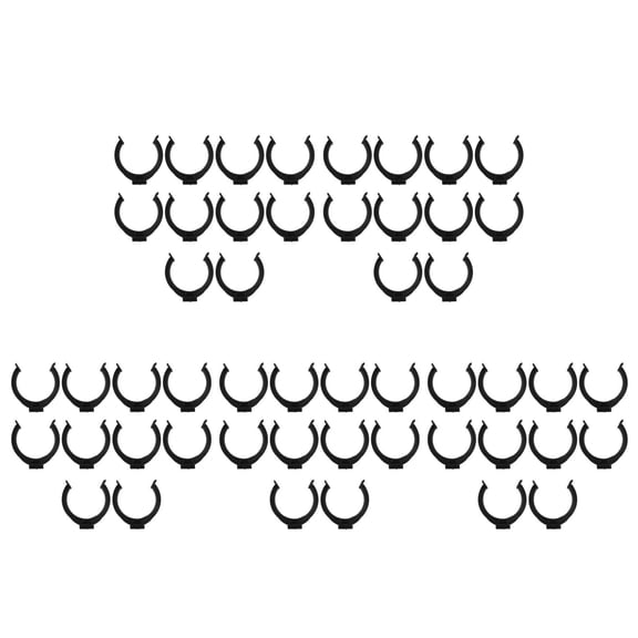 Hemoton 50 pcs Plastic Kitchen Cabinet Feet Clips Leveling Clips Toe Kick Board Furniture Levelers Legs for Cabinets and Drawers