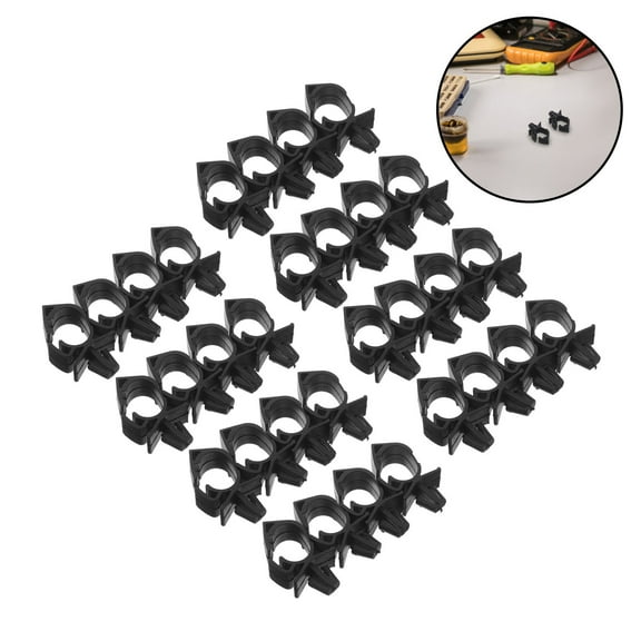 Hemoton 50pcs Cable Clips Car Wire Organizer Cord Holder For Vehicle Wire Loom Clips Car Cord Retainer Cable Management Clips Wire Harness Ties Cord Organizer For Car