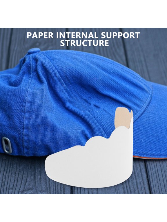 50pcs Dual-Sided Cardboard Hat Shaper Inserts Baseball Cap Form Shaper Adult Cap Cardboard Liner Cardstock Hat Support Hat Structure Support