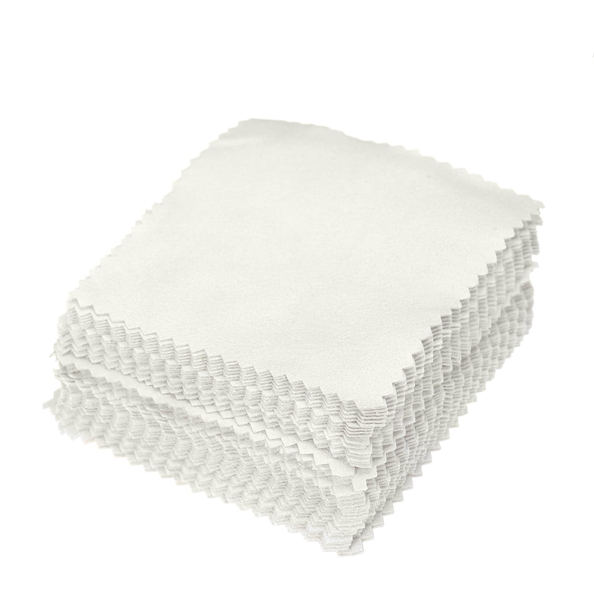 10-50Pcs Sterling Silver Polishing Cloth Silver Color Cleaning Cloths With  Individually Package Soft Clean For