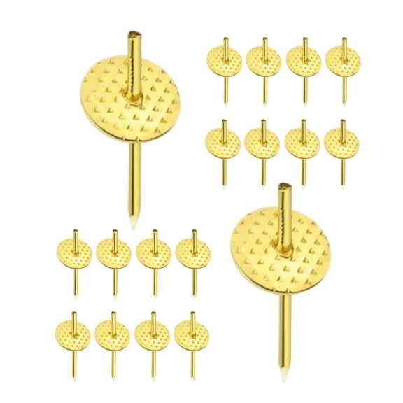 Hemoton 50pcs Push Pins and Picture Nails Set for Wall Hanging, Picture Frame Hardware and Hanging Supplies