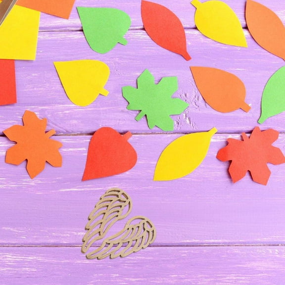 Hemoton 50pcs Unfinished Wood Angel Wings Cutouts Diy Crafts Chip Embellishments Wood Wing Slices Wood Art Pieces Christmas Tree Ornaments For Handicraft Projects Art Supplies