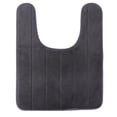 thumbnail image 1 of WEAVILUX Memory Foam Bathroom Rug with Non- Backing, Soft Absorbent Toilet Mat in Dark Grey, 1 of 4