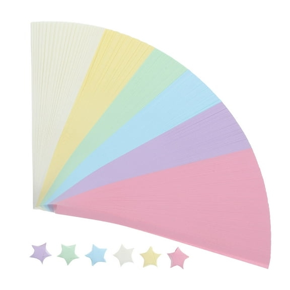 Hemoton 540pcs Origami Paper Assortment Colors Paper Star Strips Star Paper Double Sided Star Paper Strips Lucky Origami Star Paper Strips For Diy Crafts