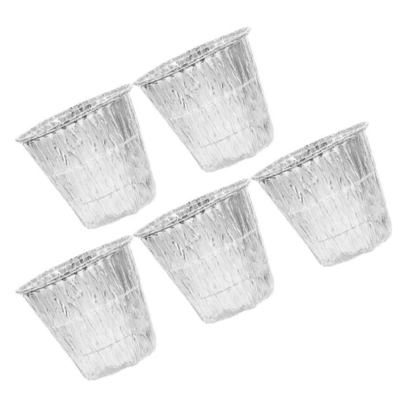 Hemoton 5pcs Aluminum Foil Disposable Grill Toppers Grease Disposal and BBQ Preparation for Outdoor Grilling