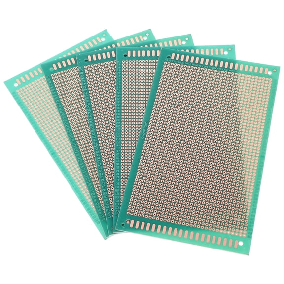 Hemoton 5-Pack Single Sided PCB Boards Kit for Soldering and Electronic Circuit Projects