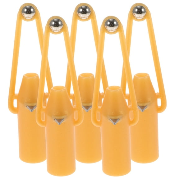 Homoyoyo 5Pcs Orange Caulk Scraper Tool with Steel Ball for Efficient Tile Grouting