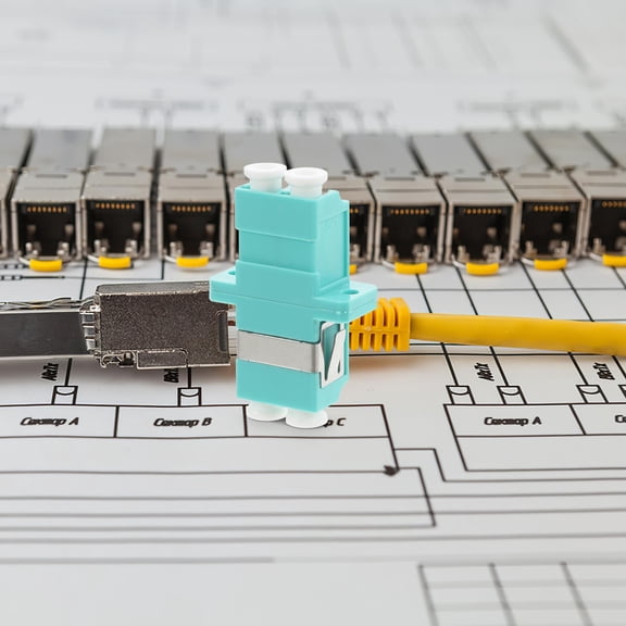 Hemoton 5pcs Fiber Coupler to LC Connectors Fiber Adapter for Fiber Cable Coupler