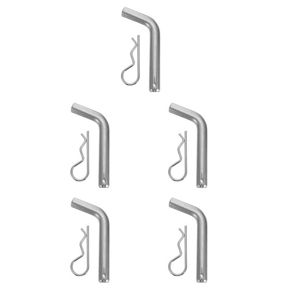 Hemoton 5pcs Hitch Pin Lock with Clip 5/ 8 Trailer Hitch Receiver Anti- Locking Pin