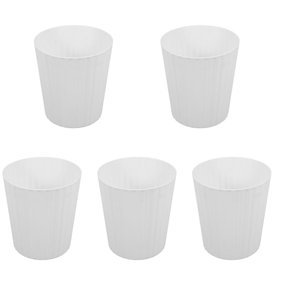 Hemoton 5-Pack Mini Desktop Trash Bins, Compact Office Table Waste Containers Without Lids, Small Desk Organizers for Home and Work