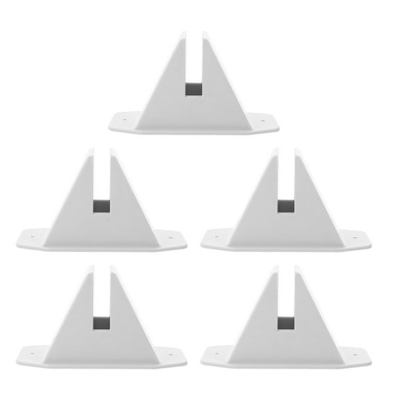 Hemoton 5pcs Plastic Post Base Bracket Handrail Post Support Base Handrail Support Post Holder Mailbox Post Holder Mailbox Post Base Bracket Fence Holder