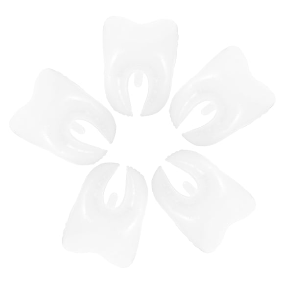 Hemoton 5-Pack Large Plastic Tooth Shaped Balloons for Birthday Party Decorations, Tooth Molding Balloon Set