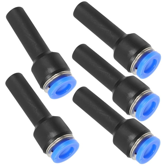 Hemoton 5pcs Pneumatic Connectors for Tube Push to Connect Plastic Parts Reducing Coupler Quick Connect Air Hose Fittings for Medical and Industrial Equipment