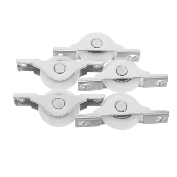 Hemoton 5pcs Screen Door Wheels Sliding Door Window Pulley Sliding Hardware Sliding Window Roller Metal Wheels Cabinet Door Sliding Wheel Roller Sliding Door Pulley