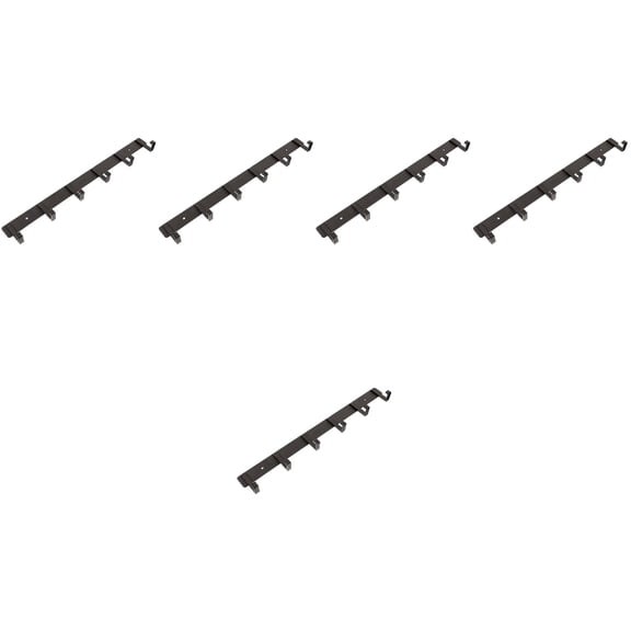 Hemoton 5-Pack Heavy Duty Self Adhesive Metal Hooks for Clothing, Bedroom, Kitchen, Wall Mount Strong Load Hooks