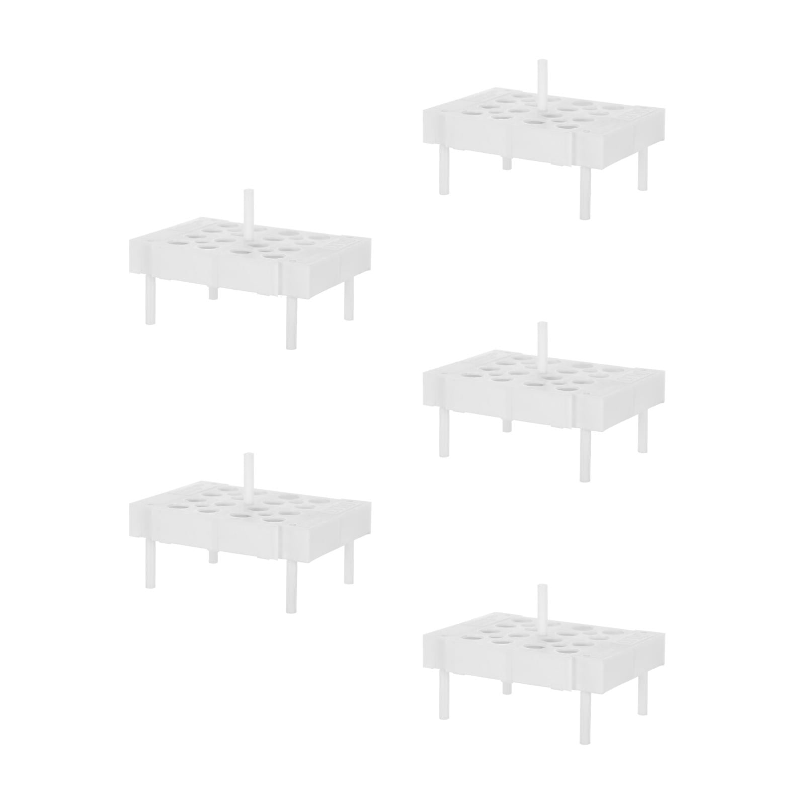 UPGRATOR 5pcs Test Tube Rack Laboratory Plastic Tube Holder Stand ...