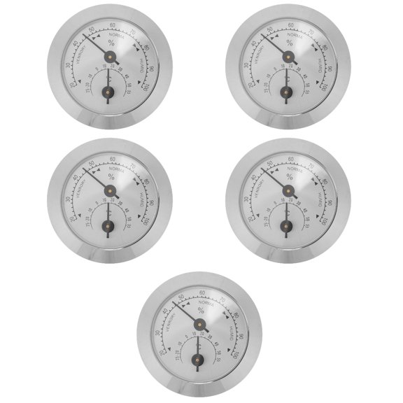 Hemoton 5pcs Violin Thermometer Hygrometer Humidity Meter Instrument Care Thermometer Violin Supply