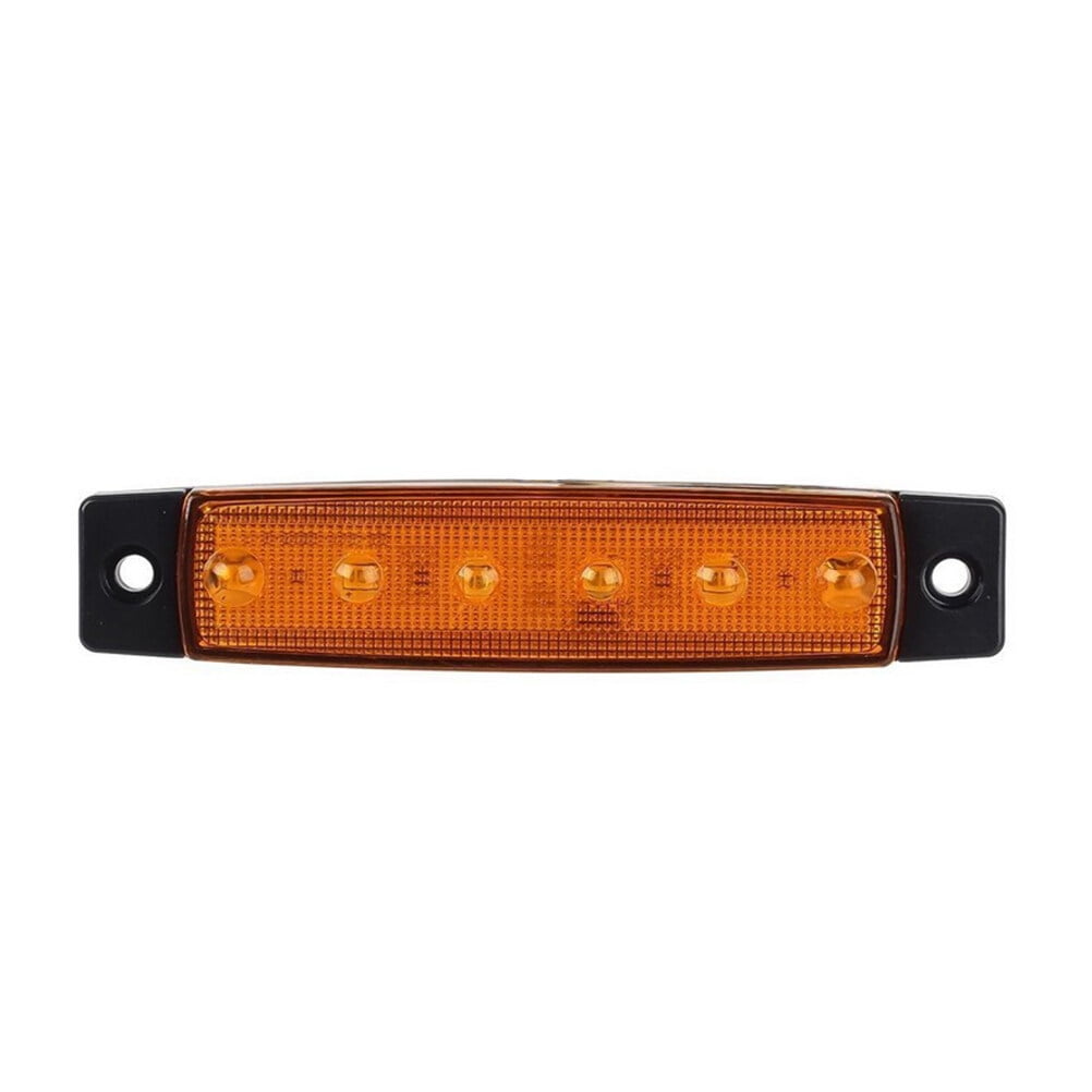 Hemoton 6 LED 12V Trailer Trunk Tail Light Replacement Led Trailer Taillight/Turn Signal/Brake/Marker/Tail LED Light (Yellow)