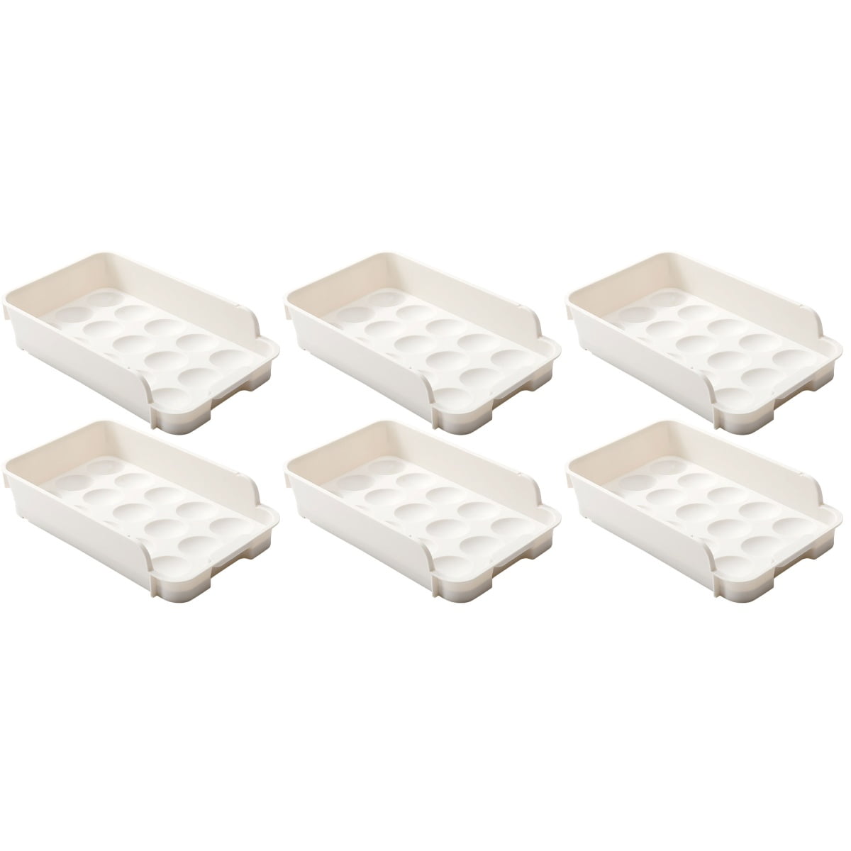 Hemoton 6-Pack Refrigerator Drawer Organizers, Fridge Storage Bins, Kitchen Fridge Accessories for Household Organization