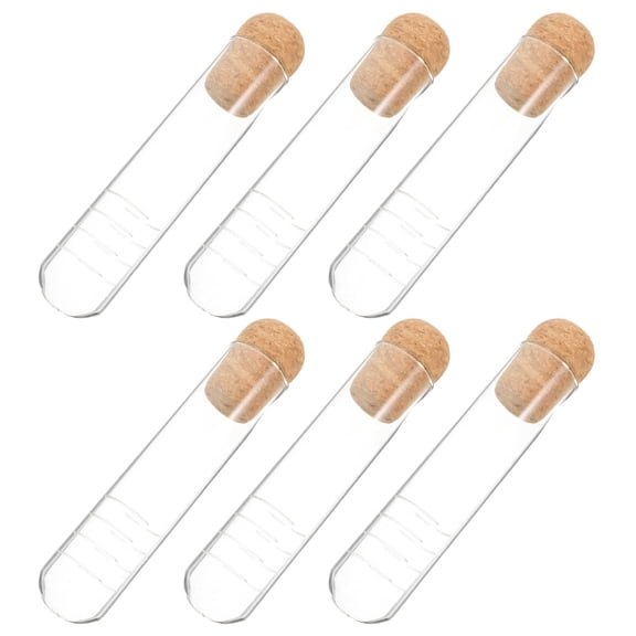 Hemoton 6 Pcs Glass Strainer for Tube Cup Infuser Transparent