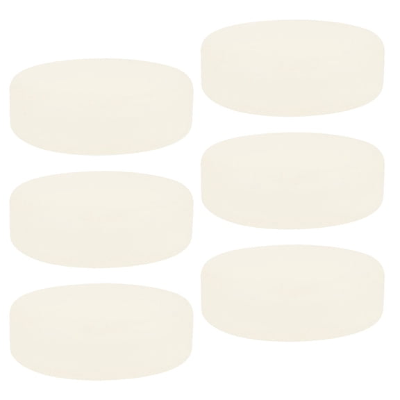 Hemoton  6 Pcs Plastic Hockey Pucks Training Knee Balls Street Child White