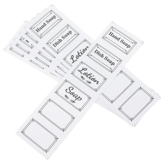 Hemoton 6 Pcs Toiletry Label Shampoo Cup Labels Stickers